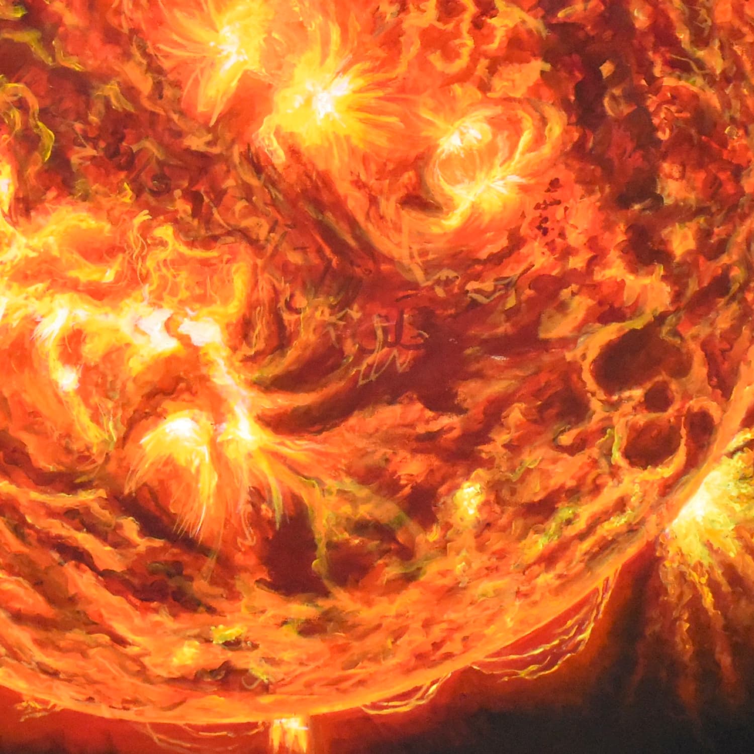 Star, Dust. — The Sun, detail