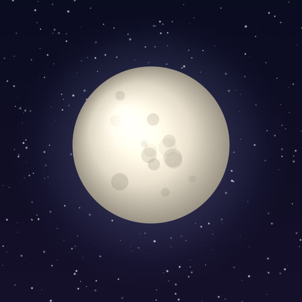 How to paint the moon